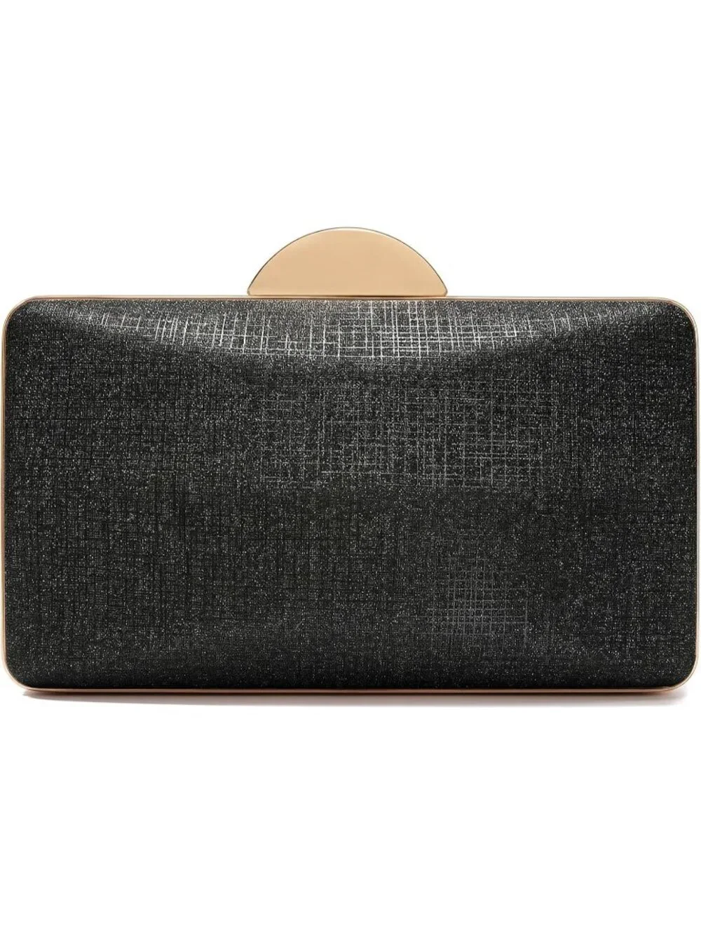 👜 Women's Black Champagne Clutch Formal Elegance Evening Glitter Handbags